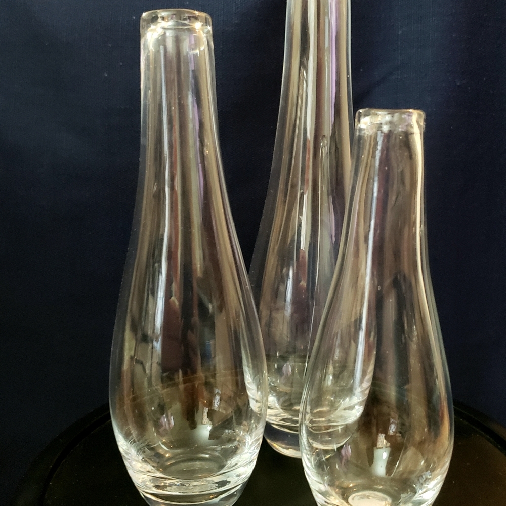 Glass Vase set of 3